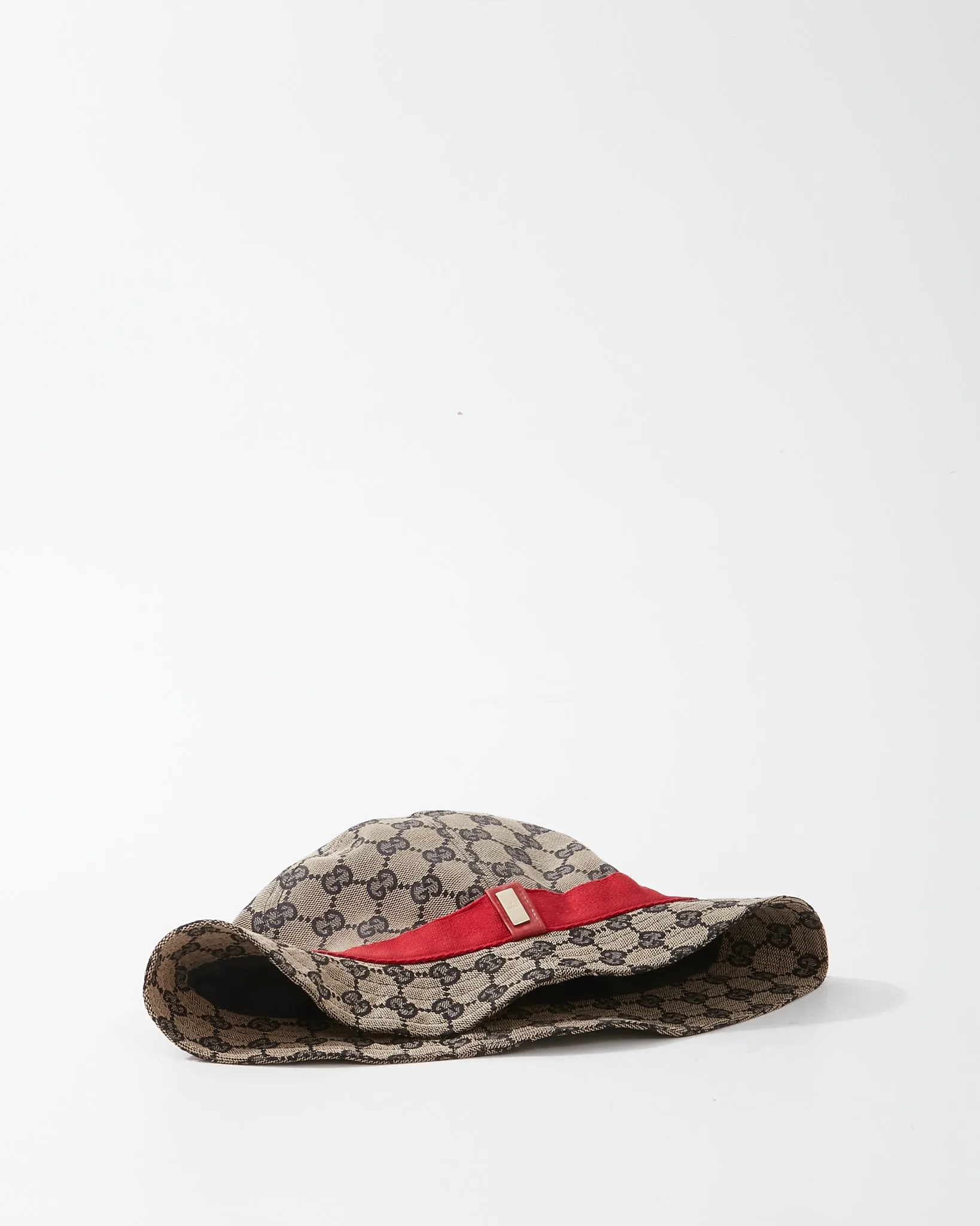 Gucci Brown/Navy GG Canvas Bucket Hat - S