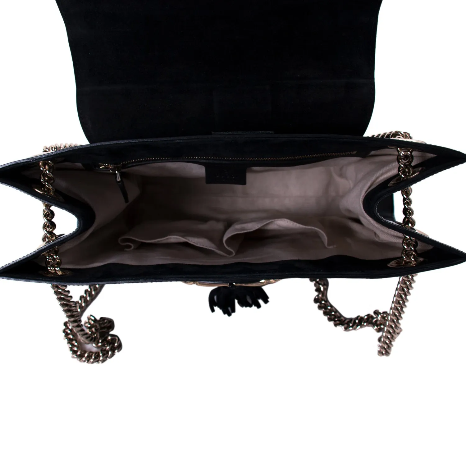 Gucci Emily Large Patent Leather Shoulder Bag