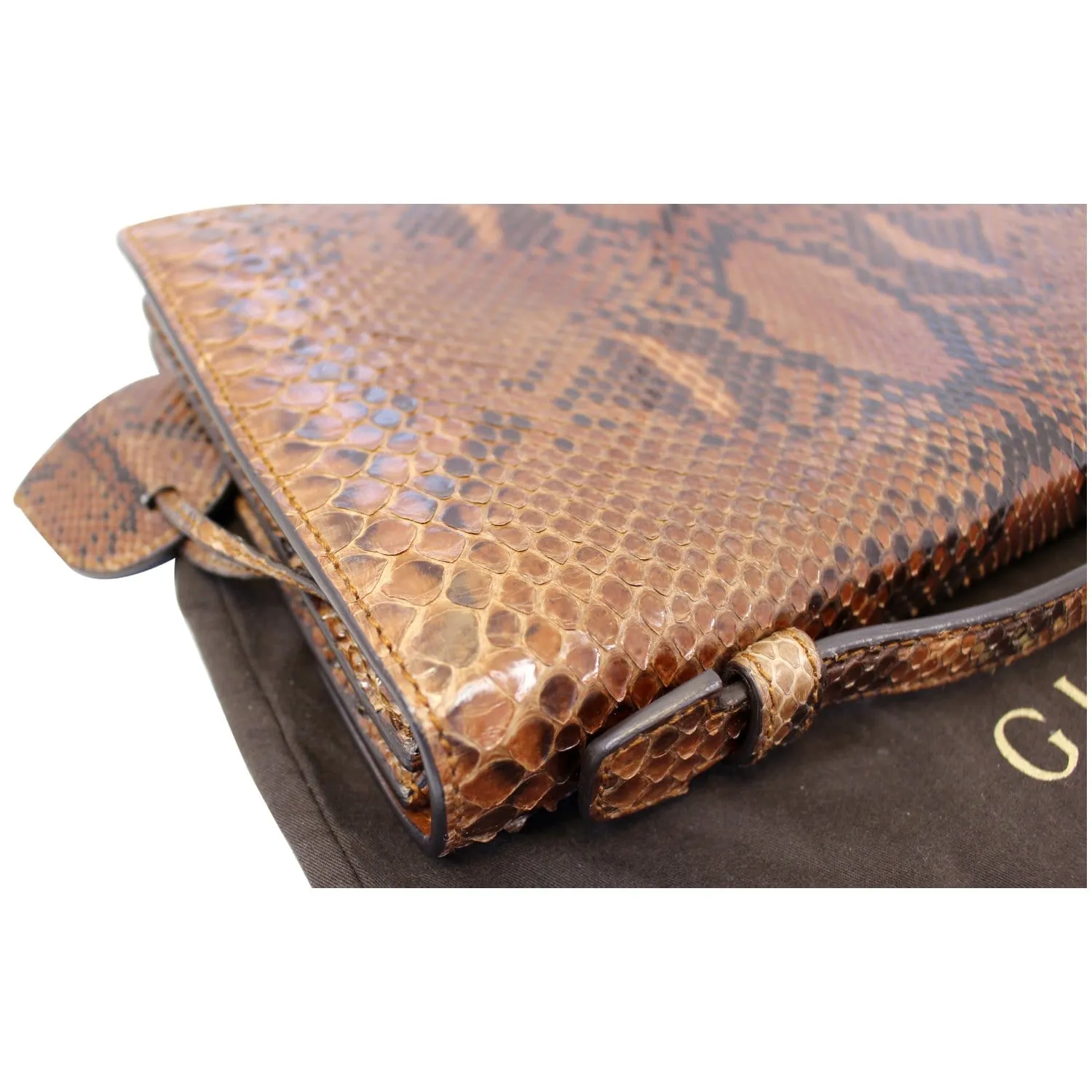 GUCCI Lady Lock Python Small Top Handle Satchel Bag 331823 - Last Call