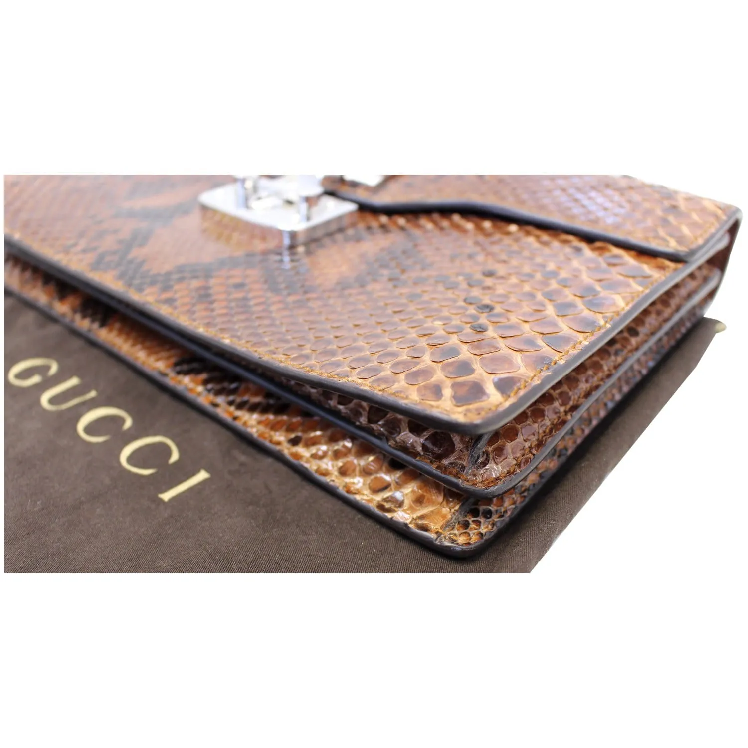 GUCCI Lady Lock Python Small Top Handle Satchel Bag 331823 - Last Call