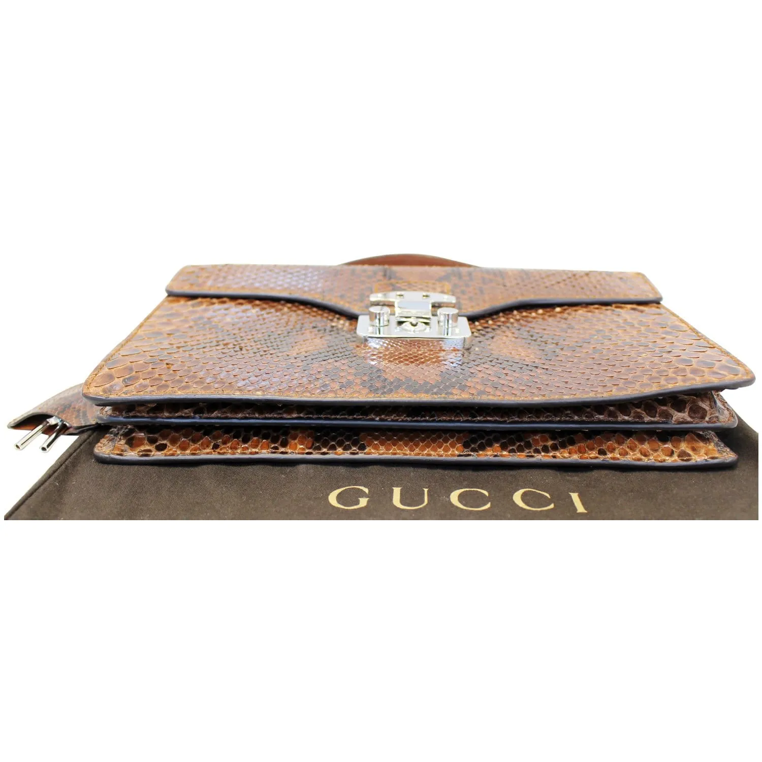 GUCCI Lady Lock Python Small Top Handle Satchel Bag 331823 - Last Call