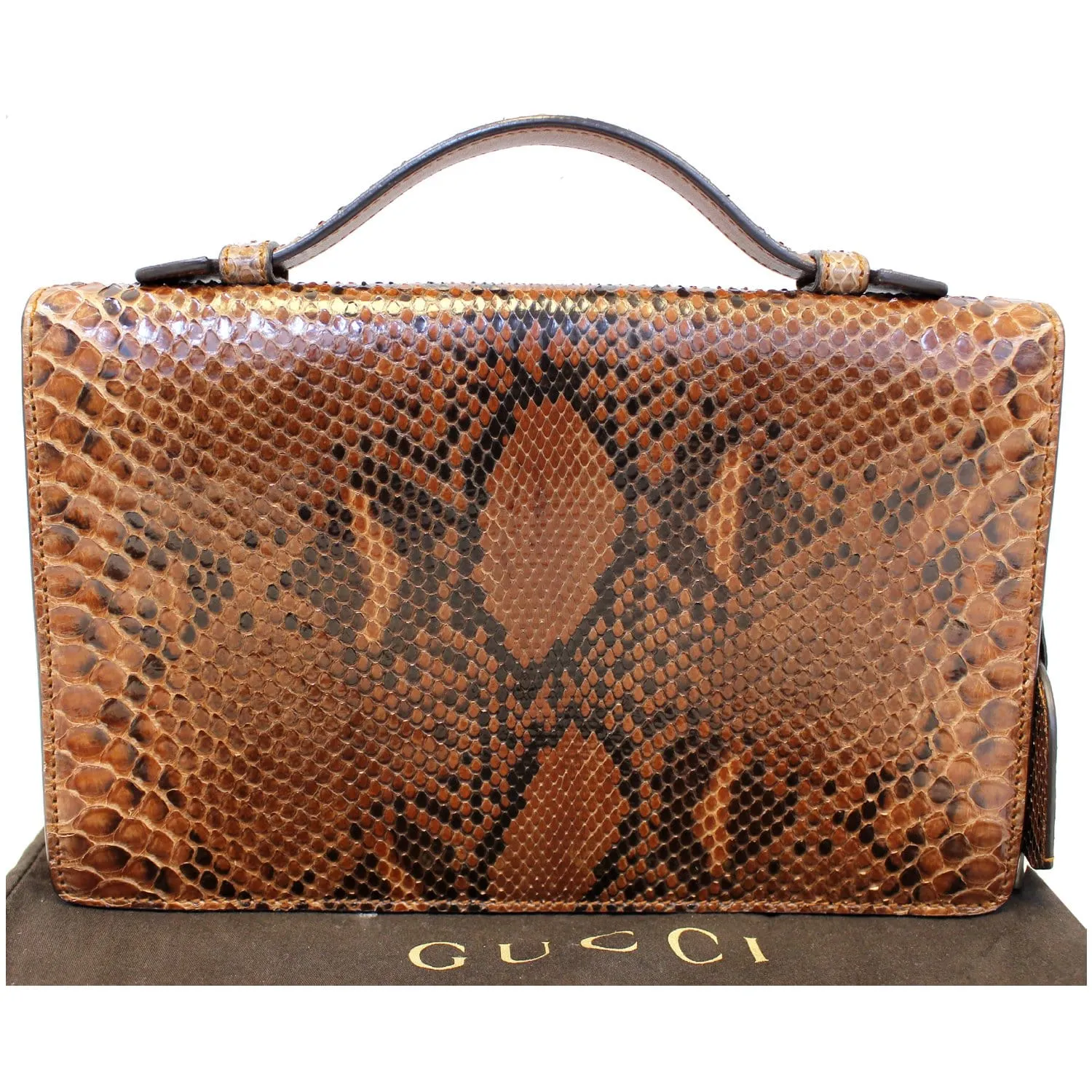 GUCCI Lady Lock Python Small Top Handle Satchel Bag 331823 - Last Call