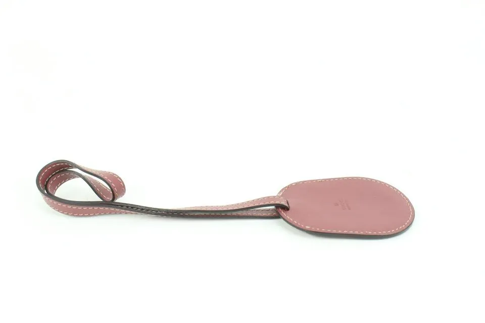 Gucci Mauve Clochette Luggage Tag from Reversible Supreme GG Tote 44g85