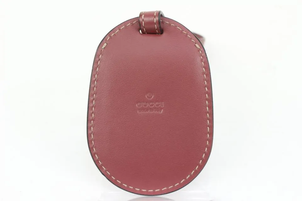 Gucci Mauve Clochette Luggage Tag from Reversible Supreme GG Tote s330g21