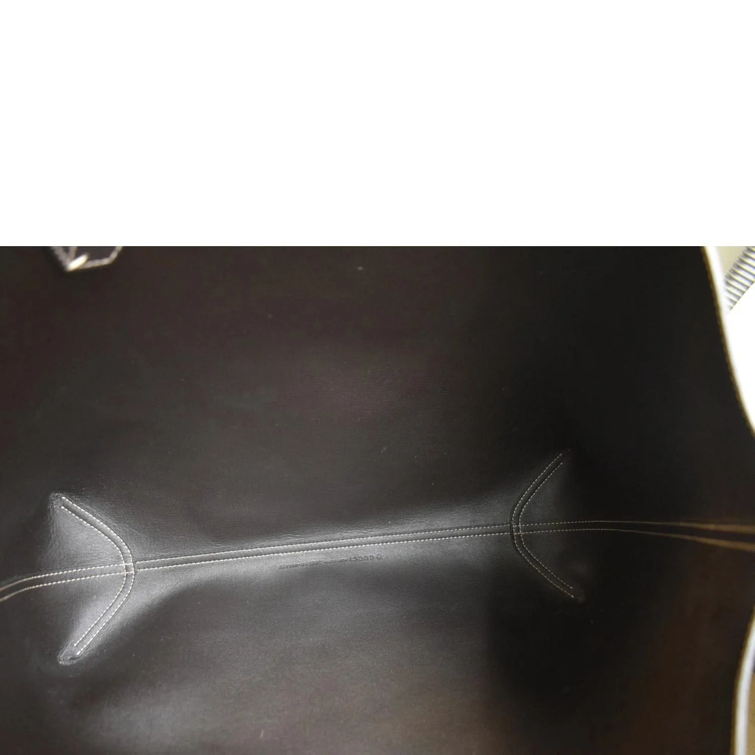 GUCCI Reversible Medium GG Supreme Canvas Tote Bag Dark Brown