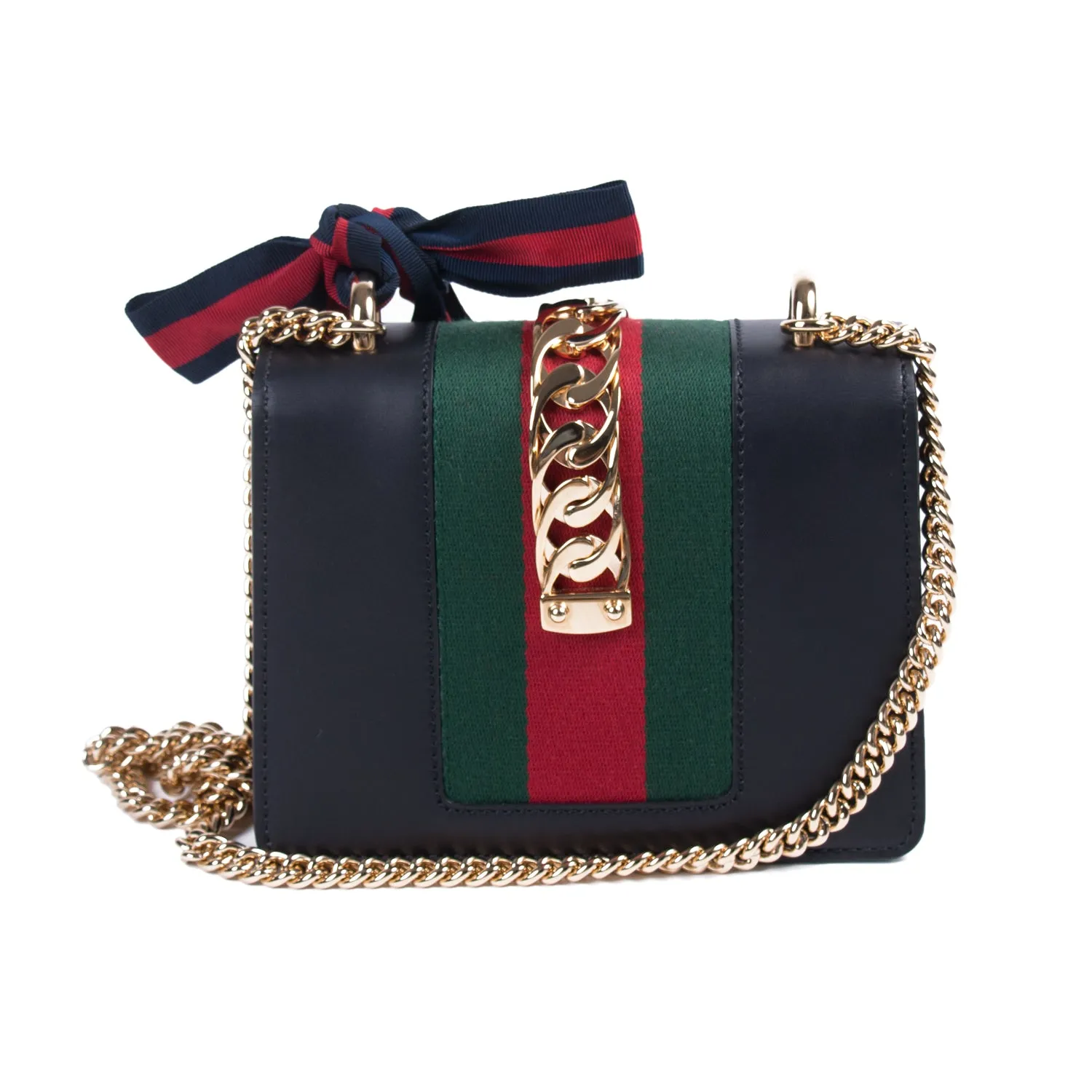 Gucci Sylvie Leather Mini Chain Bag
