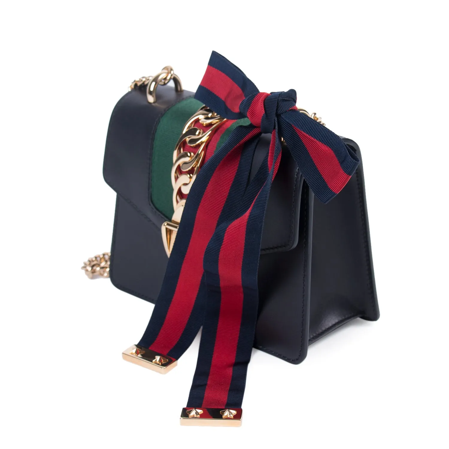 Gucci Sylvie Leather Mini Chain Bag