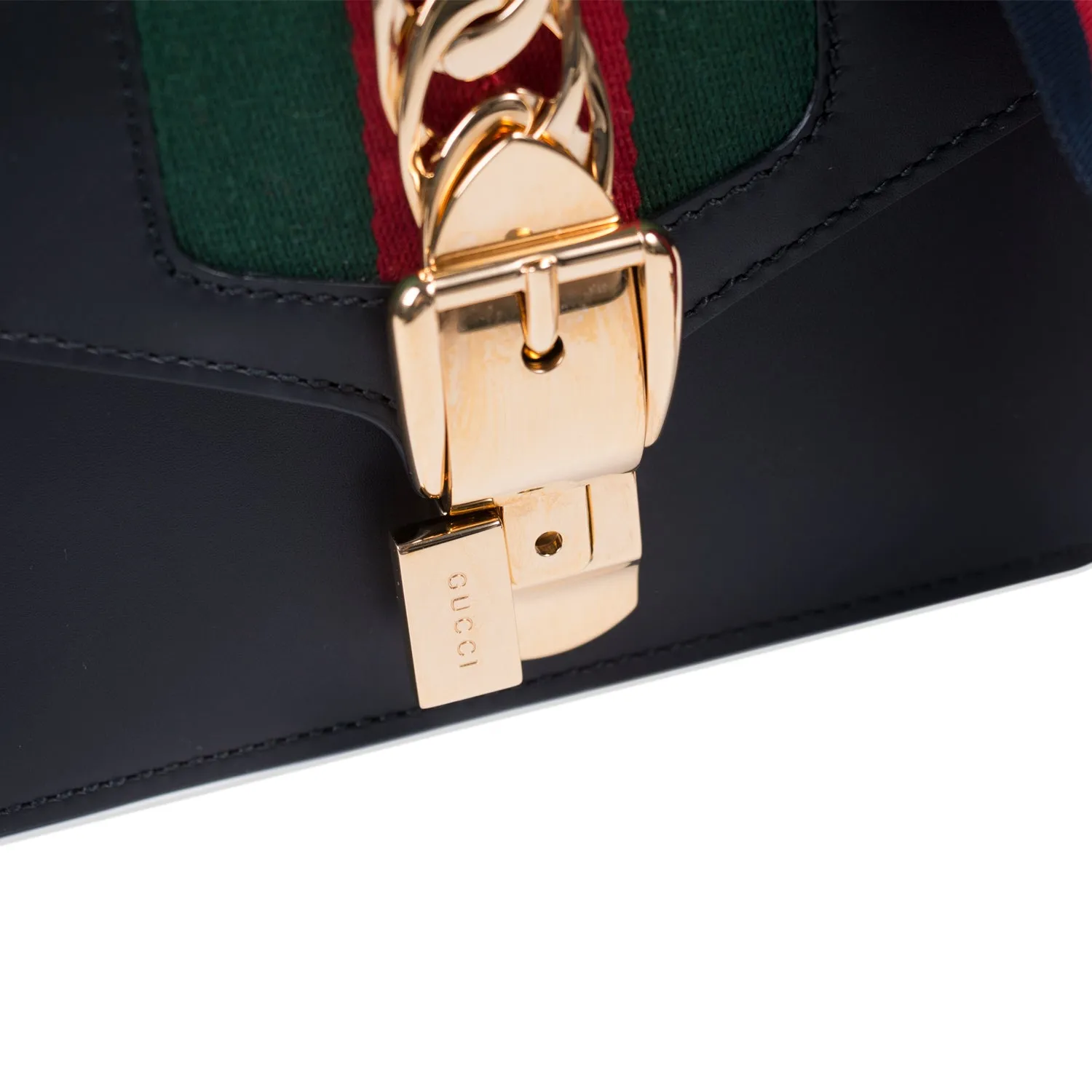 Gucci Sylvie Leather Mini Chain Bag