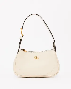 Gucci White Leather Aphrodite Mini Shoulder Bag