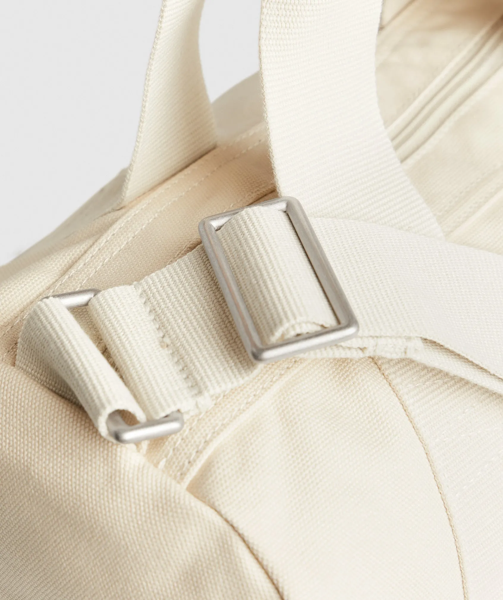 Gymshark Power Holdall Small - Ecru White/Vanilla Beige