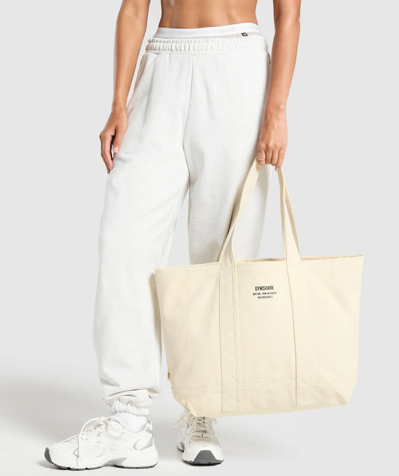 Gymshark Tactical Canvas Tote Bag - Ecru White