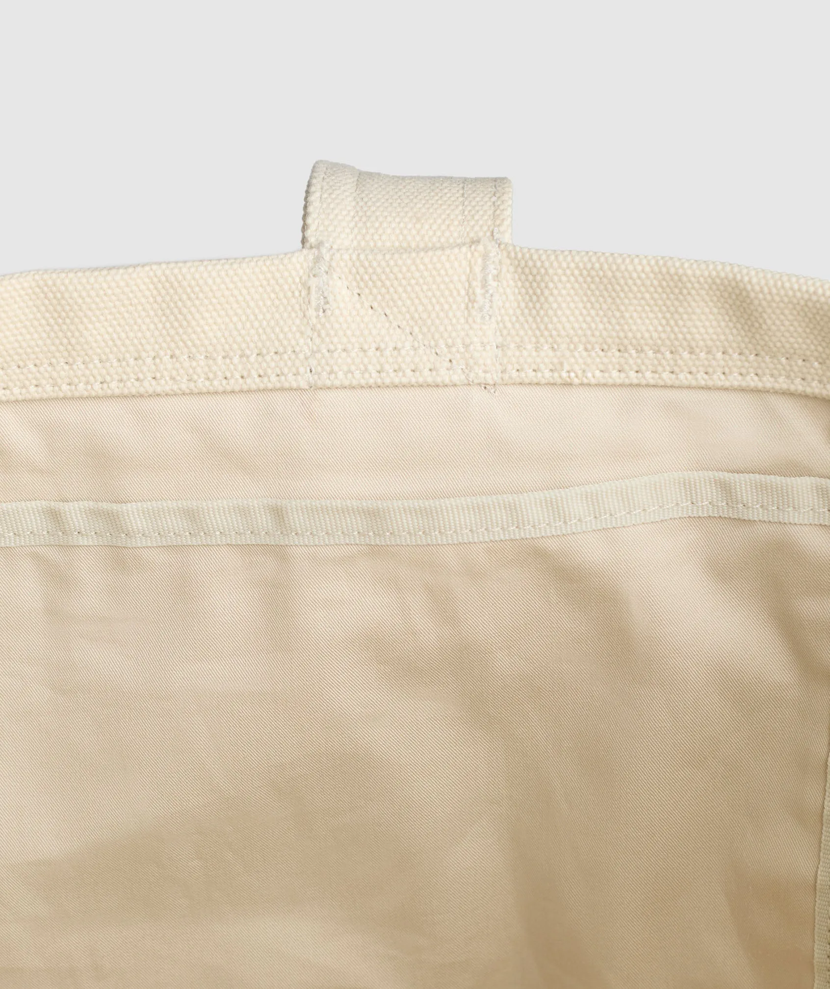 Gymshark Tactical Canvas Tote Bag - Ecru White