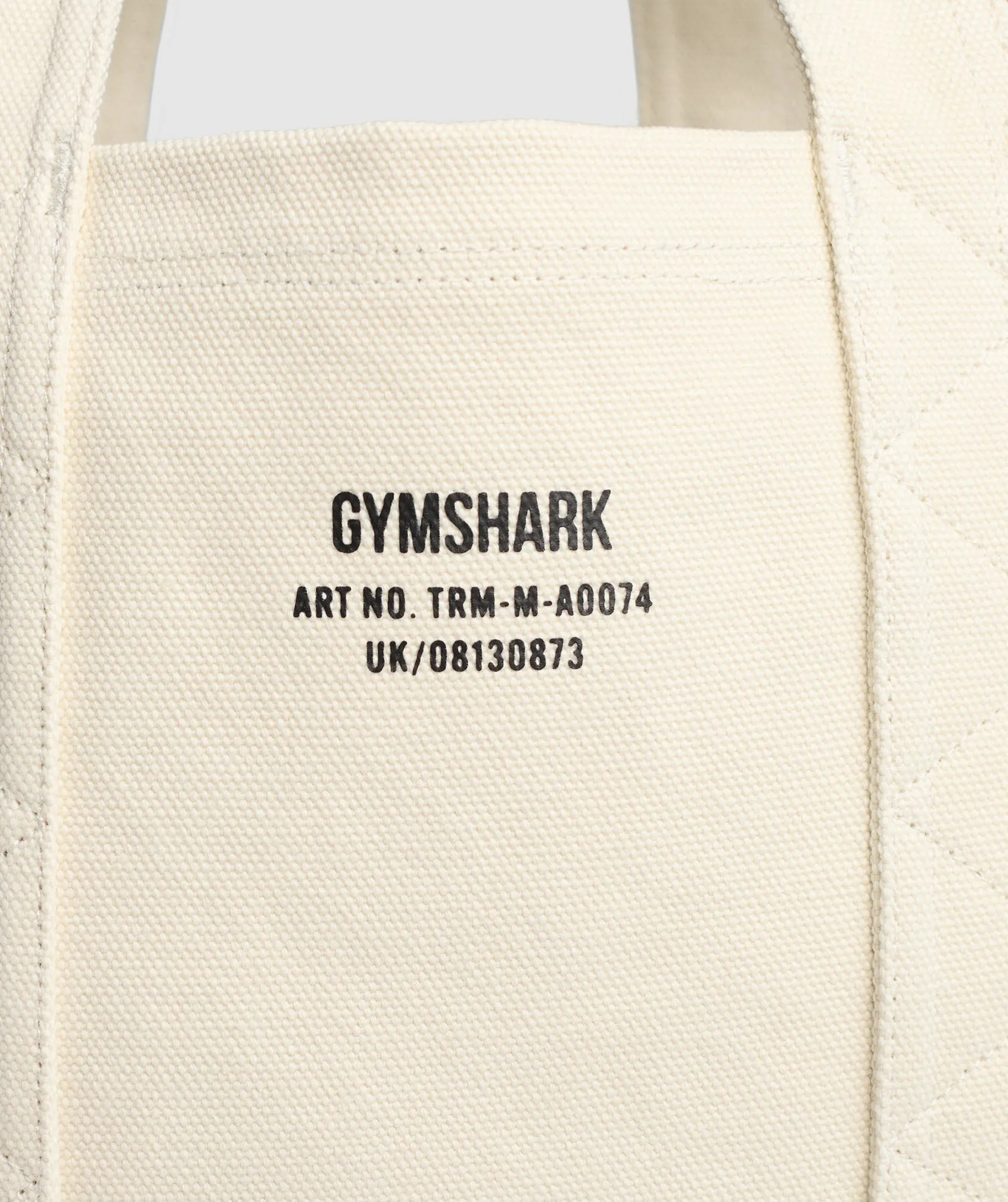 Gymshark Tactical Canvas Tote Bag - Ecru White