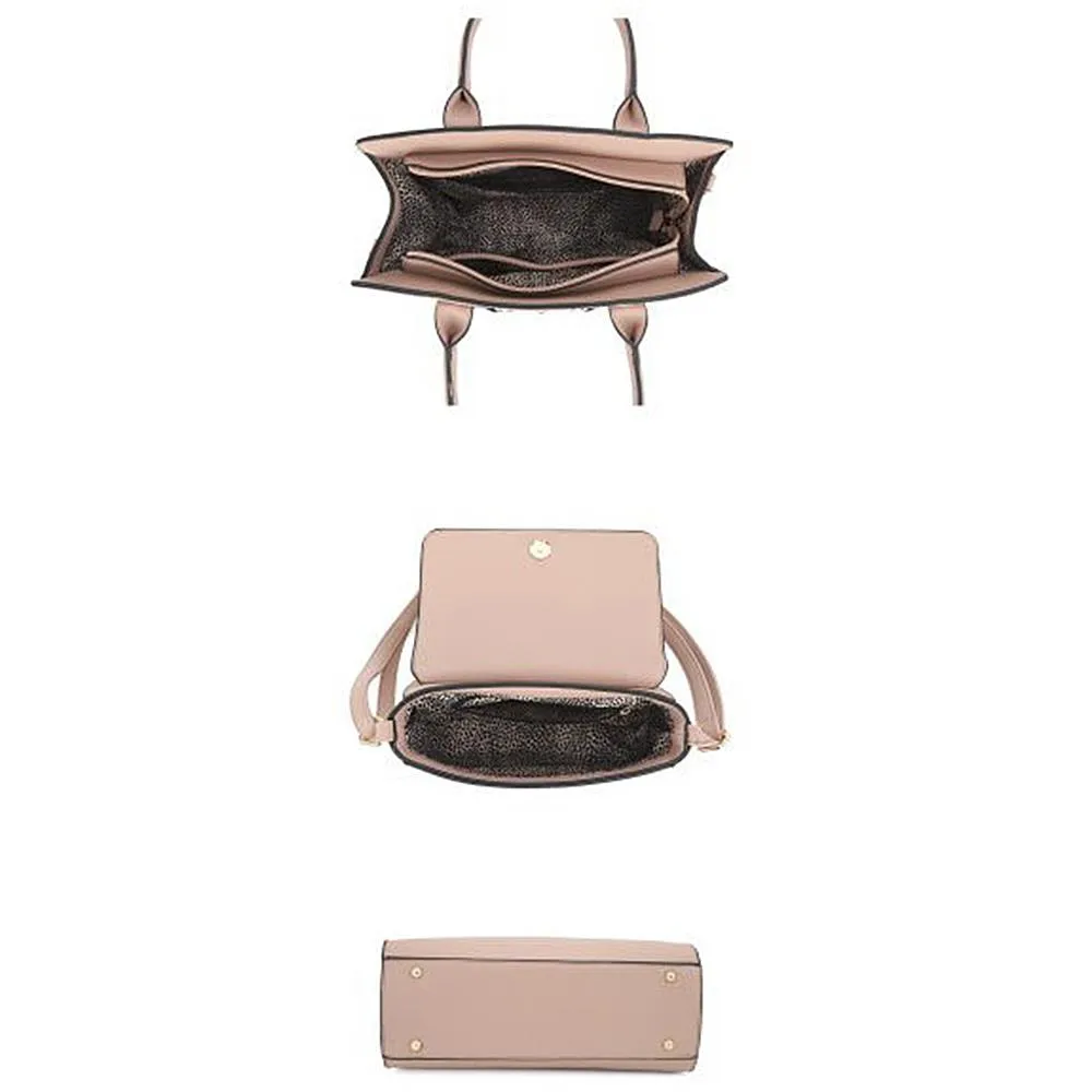 Handle Satchel & Crossbody Bag Set