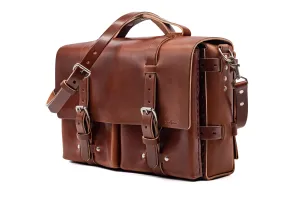 Havana Brown Mini Sample Sale No. 4316 - Bohemian Satchel With Two Front Medium Pockets