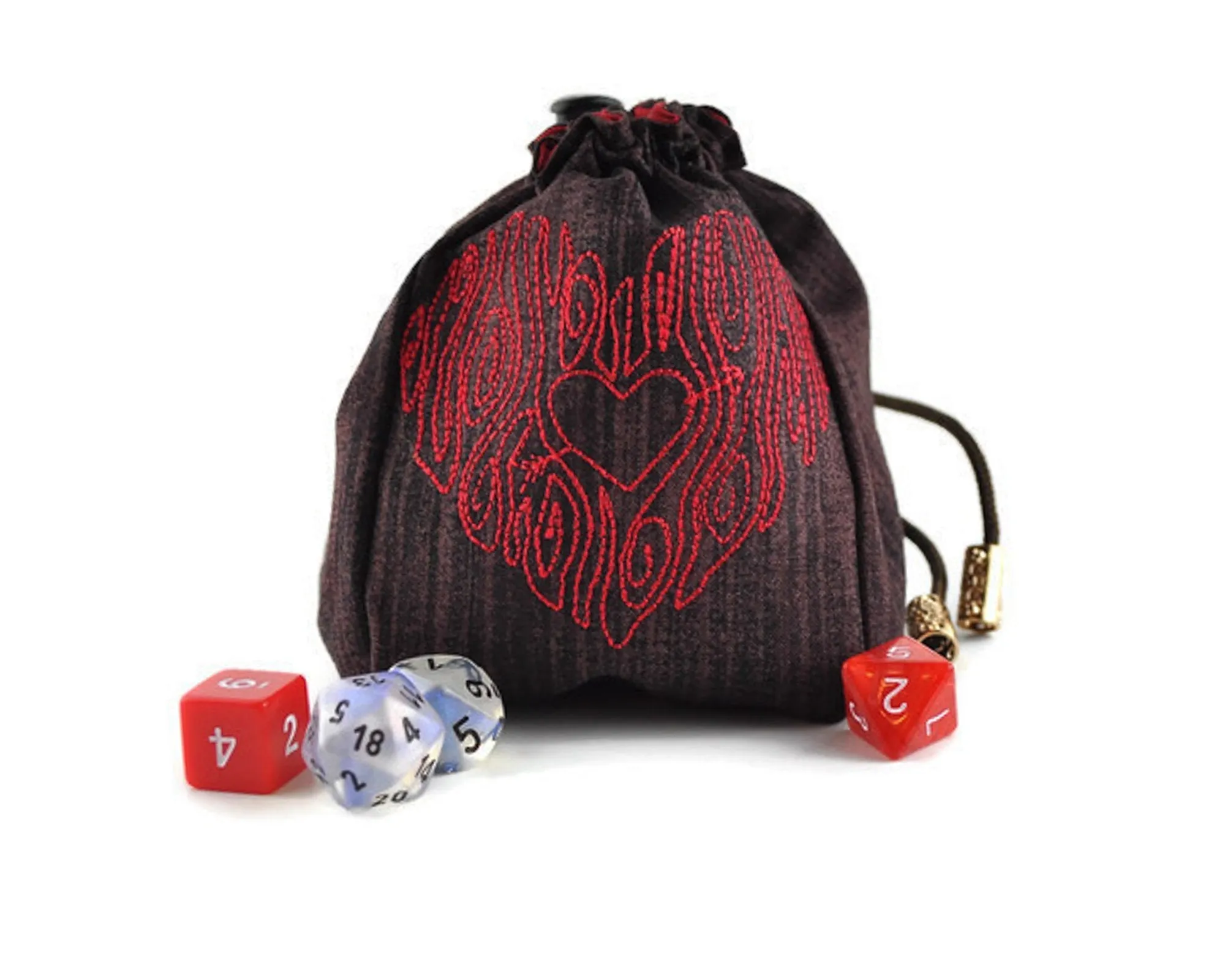 Heart dice bag