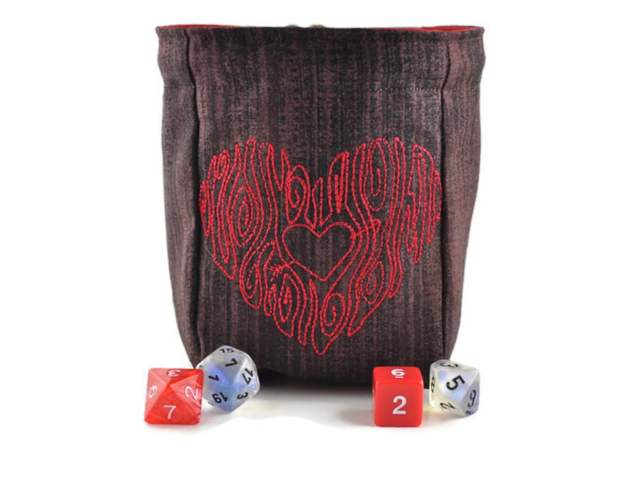 Heart dice bag