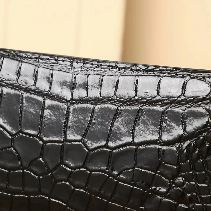 Heina Crocodile Pattern Satchel