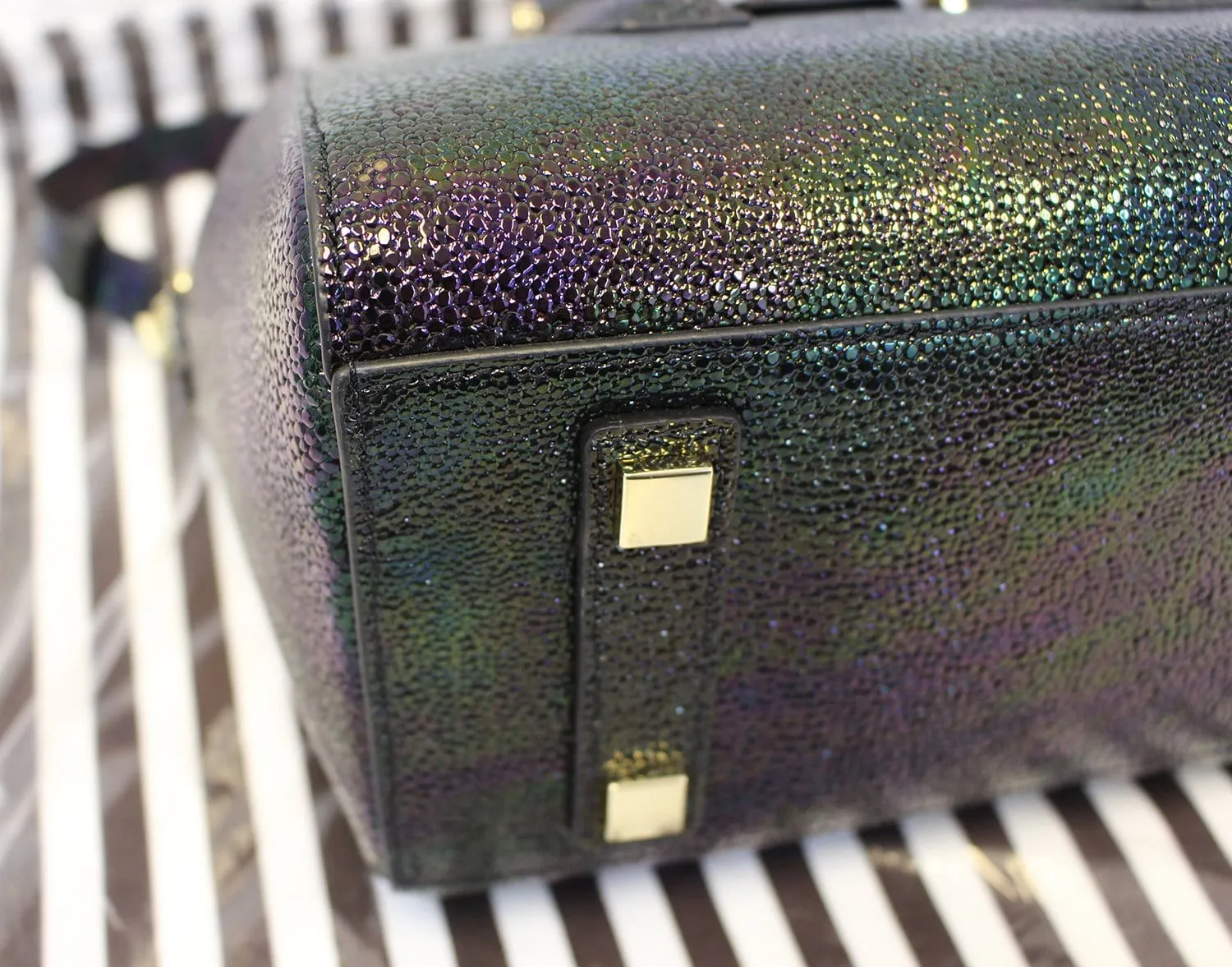 HENRI BENDEL Houston Petrol Mini Satchel Shoulder Bag