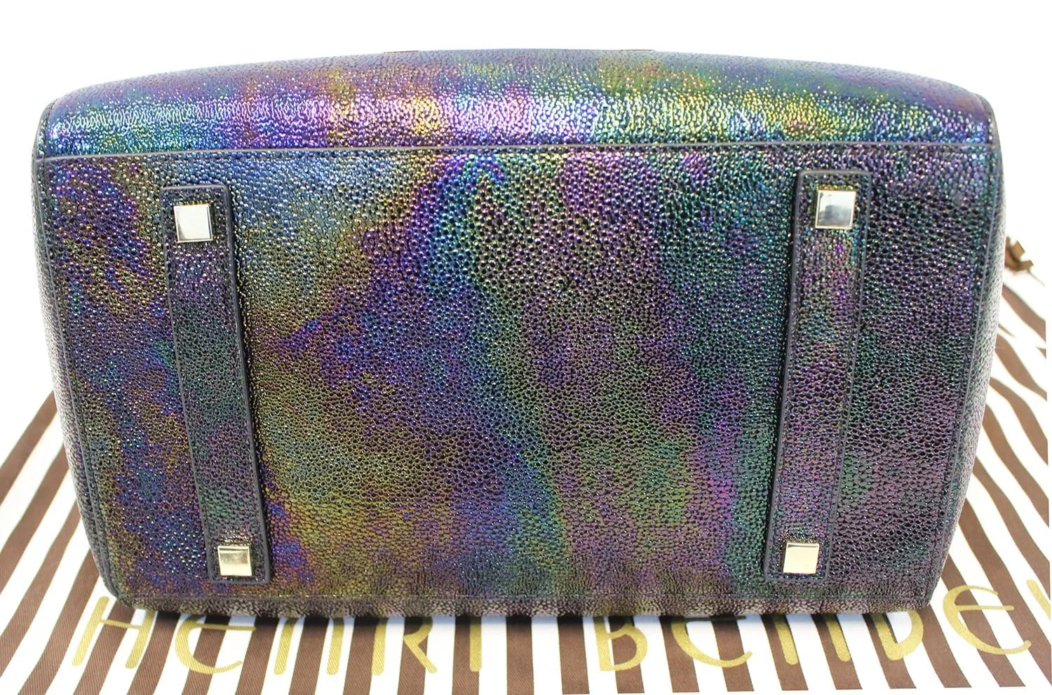 HENRI BENDEL Houston Petrol Satchel Shoulder Bag