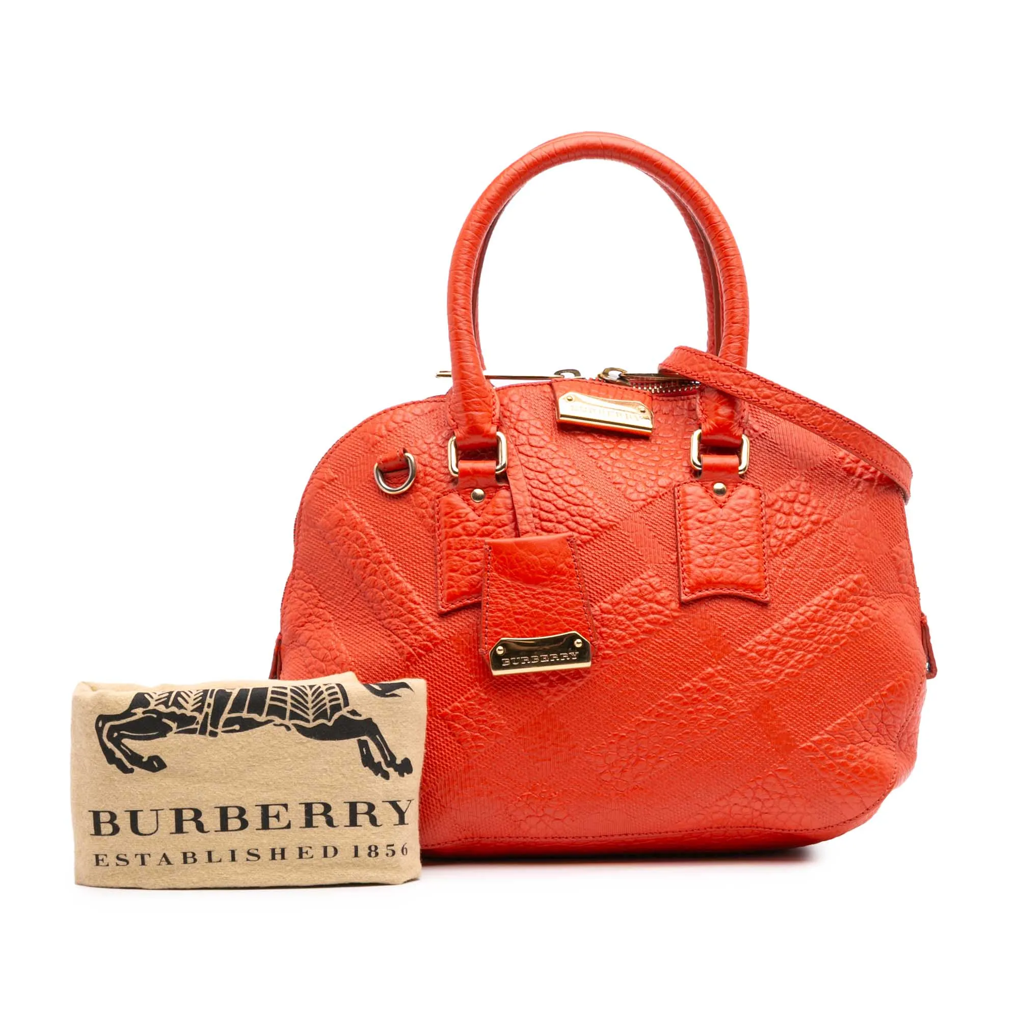 Heritage Grain Check Embossed Orchard Bowling Bag