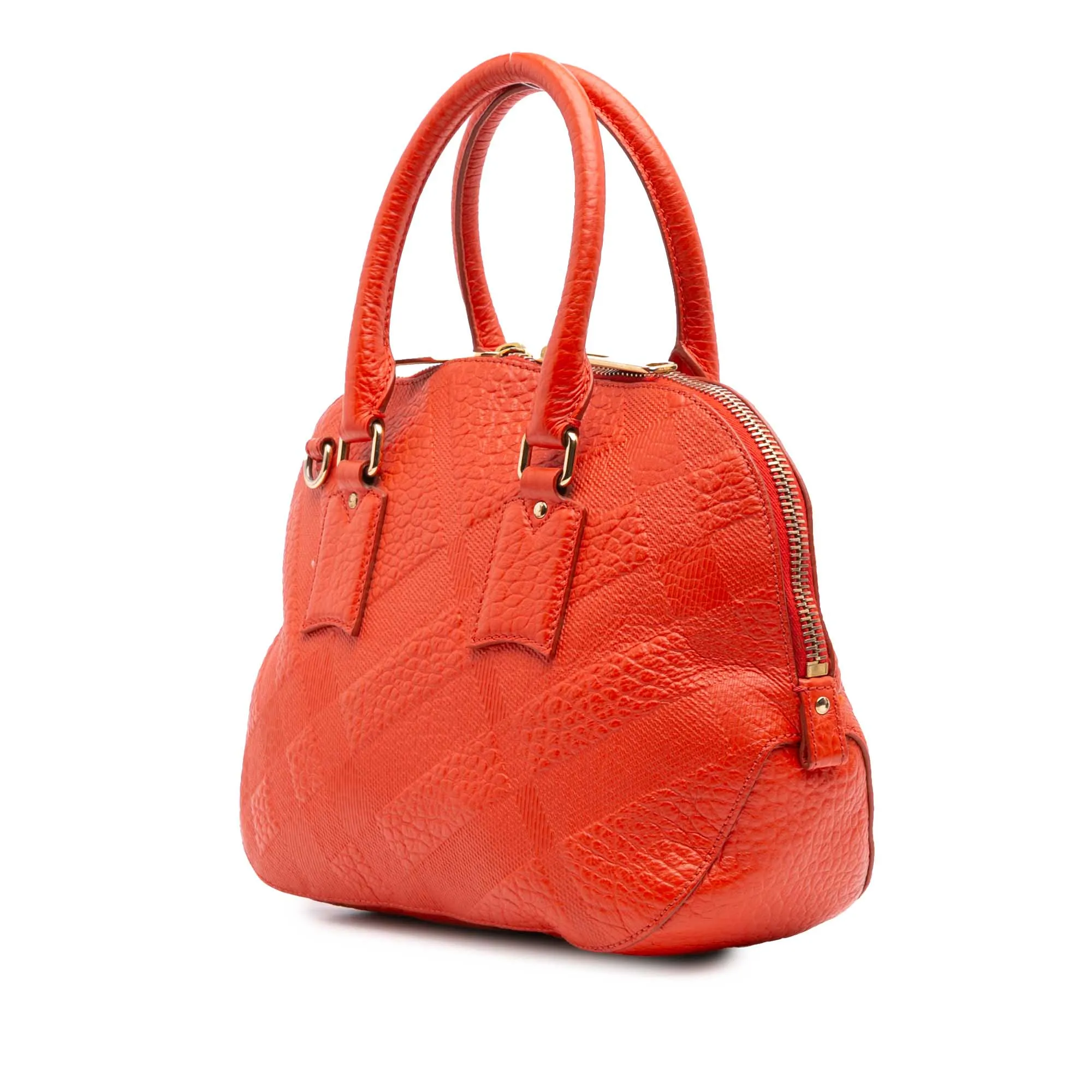 Heritage Grain Check Embossed Orchard Bowling Bag