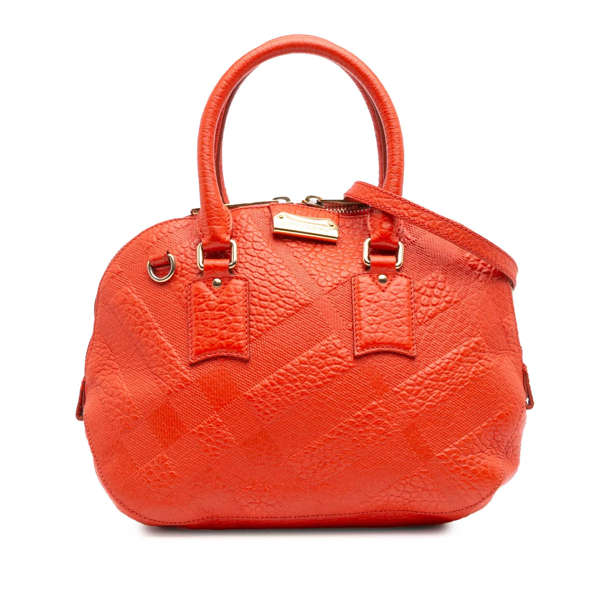 Heritage Grain Check Embossed Orchard Bowling Bag