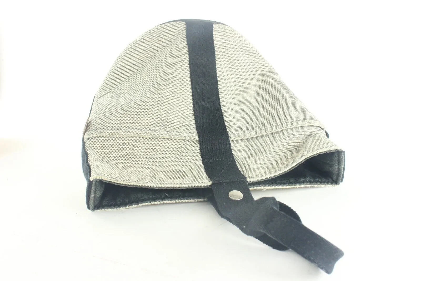 Hermes Grey Toile Saxo PM Bucket 7HER112K