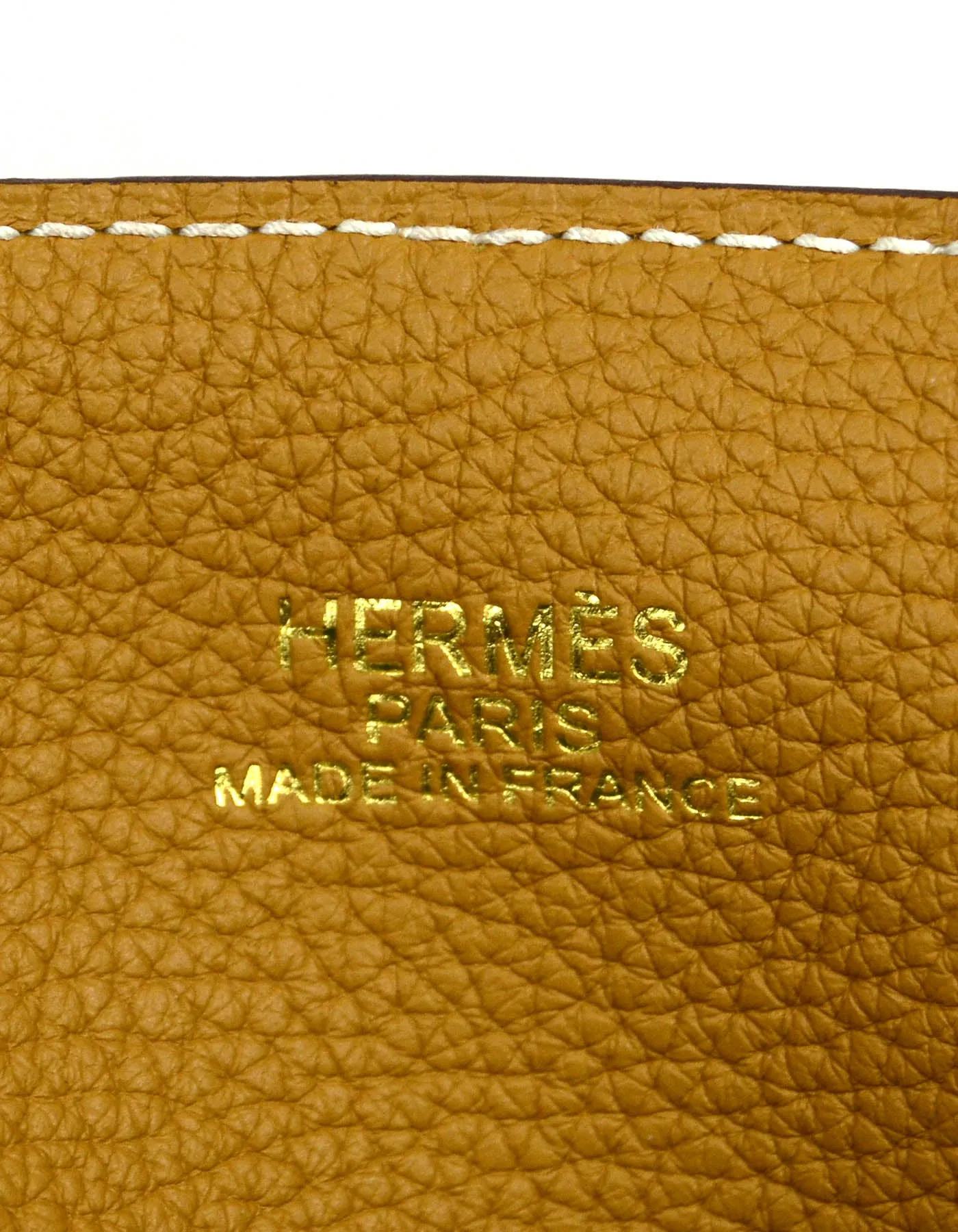 Hermes Rose Azalee/ Sesame Leather Reversible Double Sens 36 Tote Bag