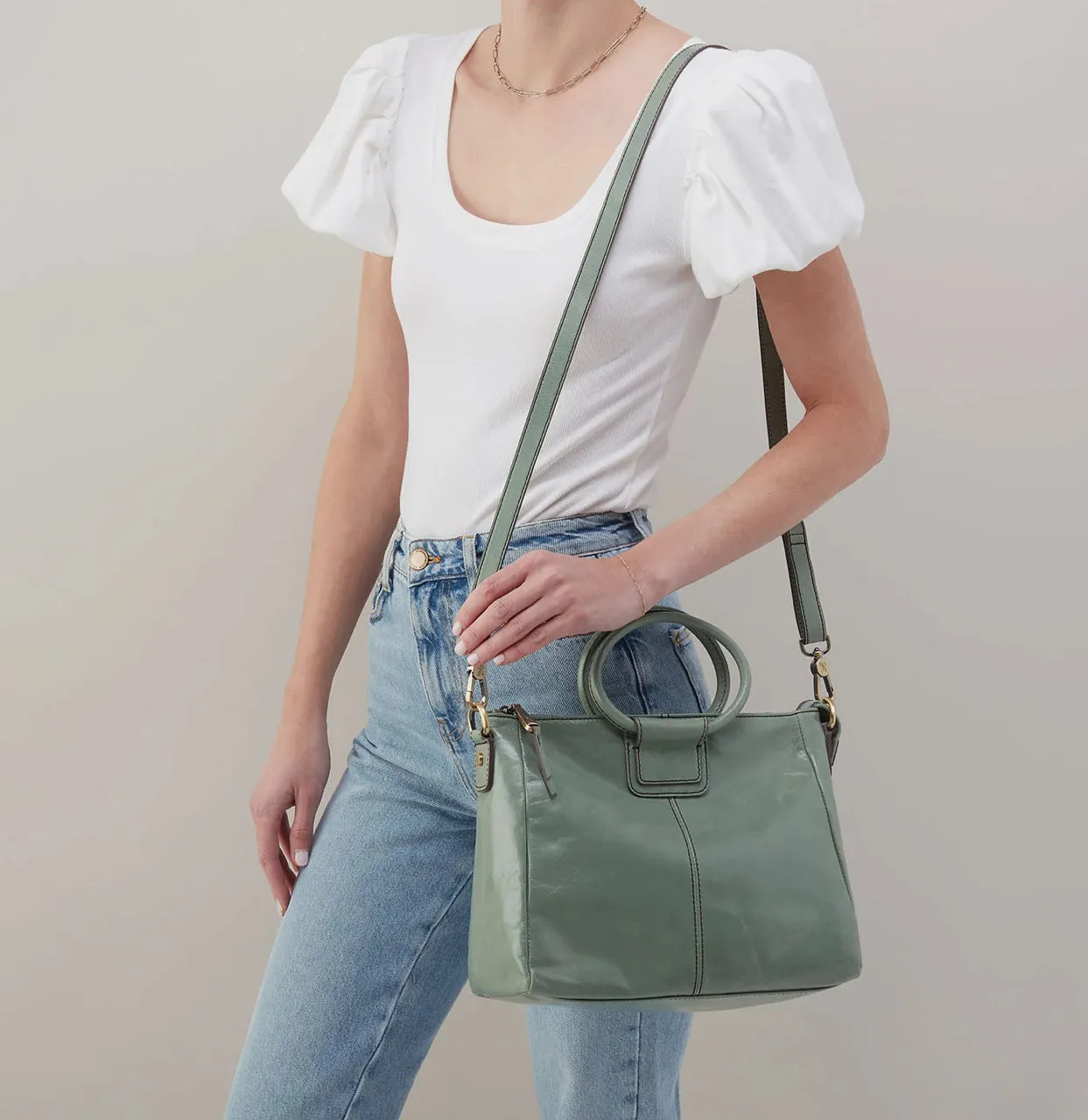 Hobo SHEILA Medium Satchel - Jade
