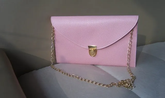Hot Sale Fashion Women's Solid Clutch Bag Leather women envelope bag Messenger Bags Evening bags Female Clutches Handbag