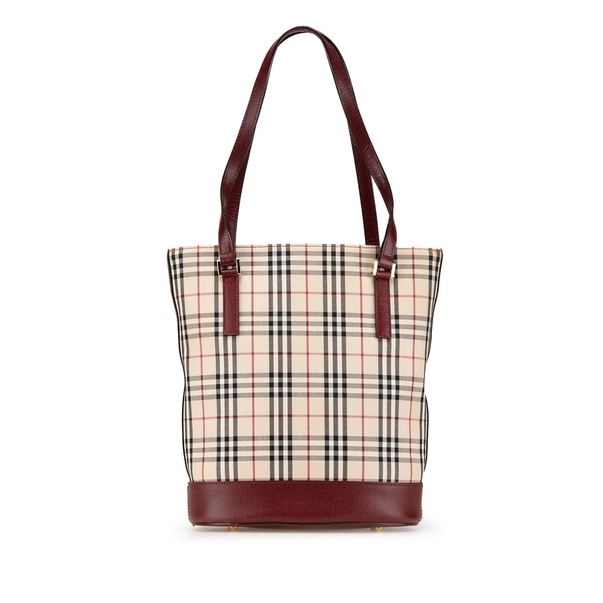 House Check Canvas Shoulder Bag