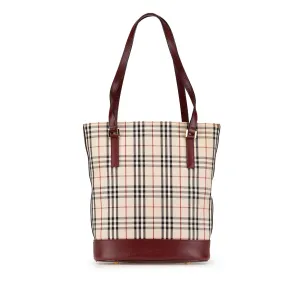House Check Canvas Shoulder Bag