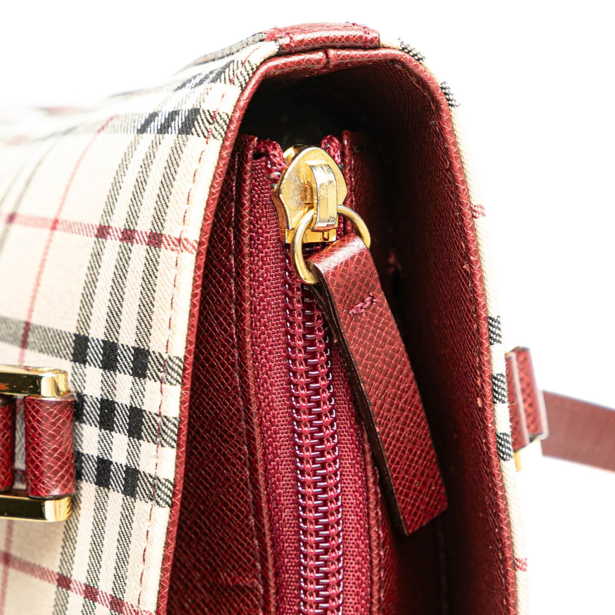 House Check Canvas Shoulder Bag