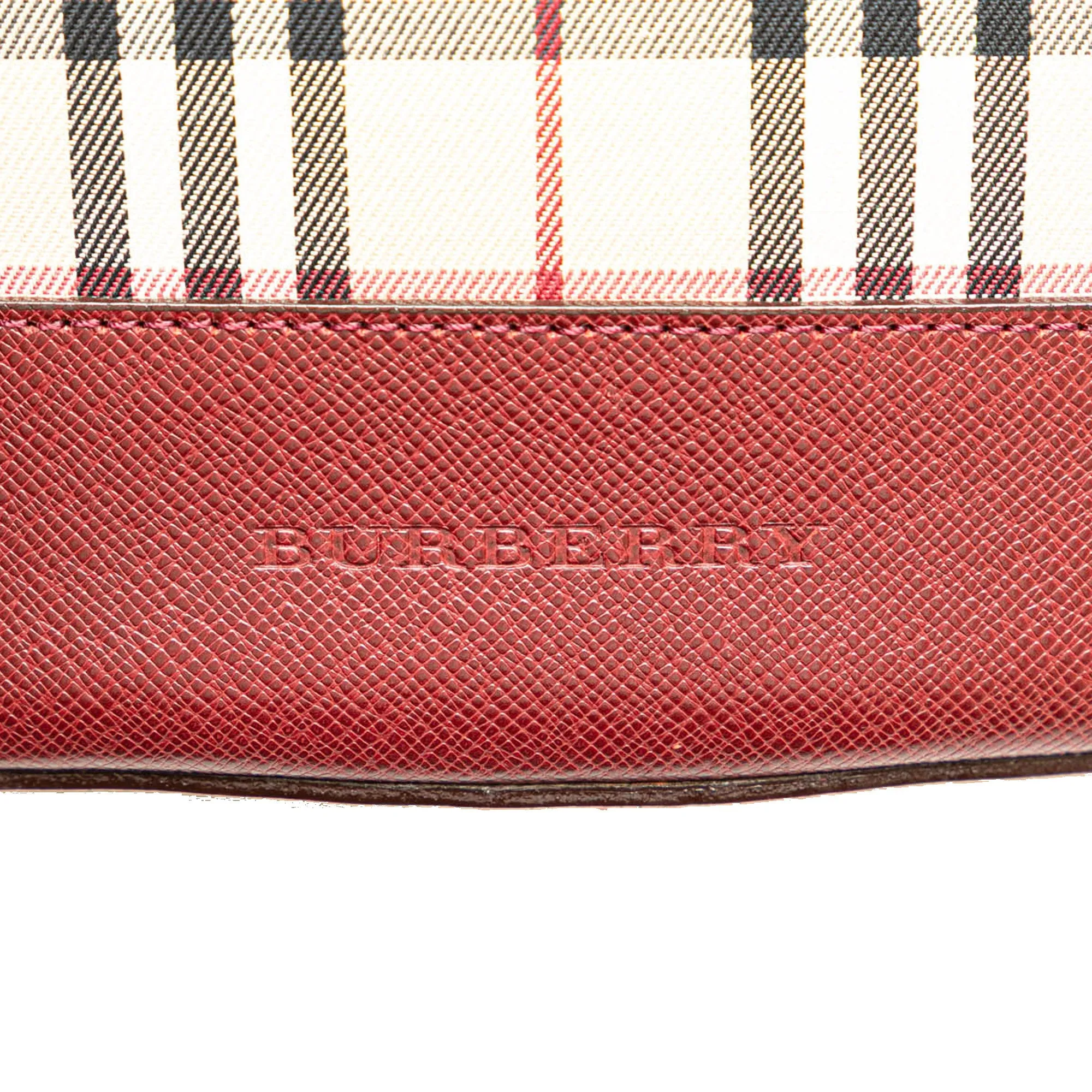 House Check Canvas Shoulder Bag