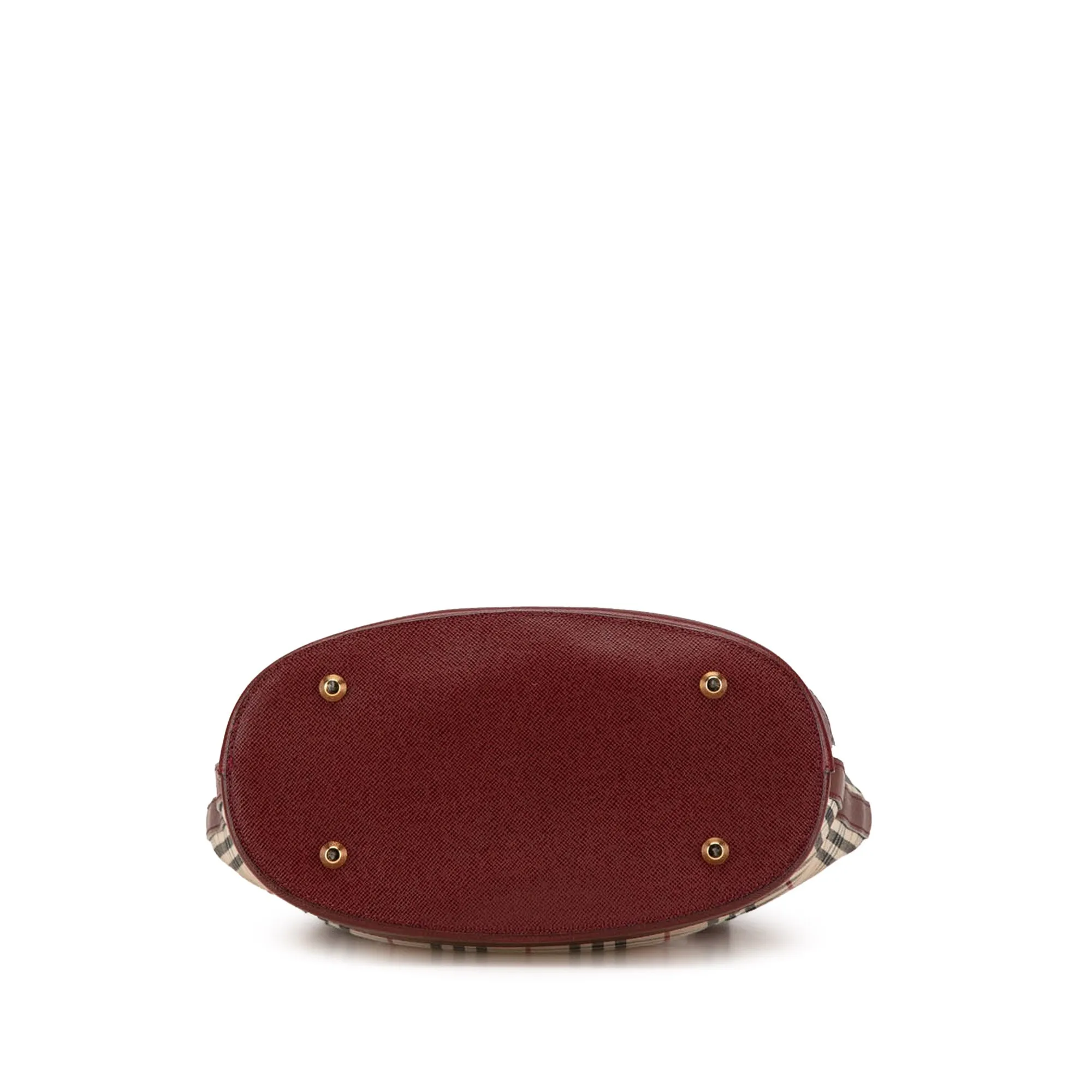 House Check Canvas Shoulder Bag