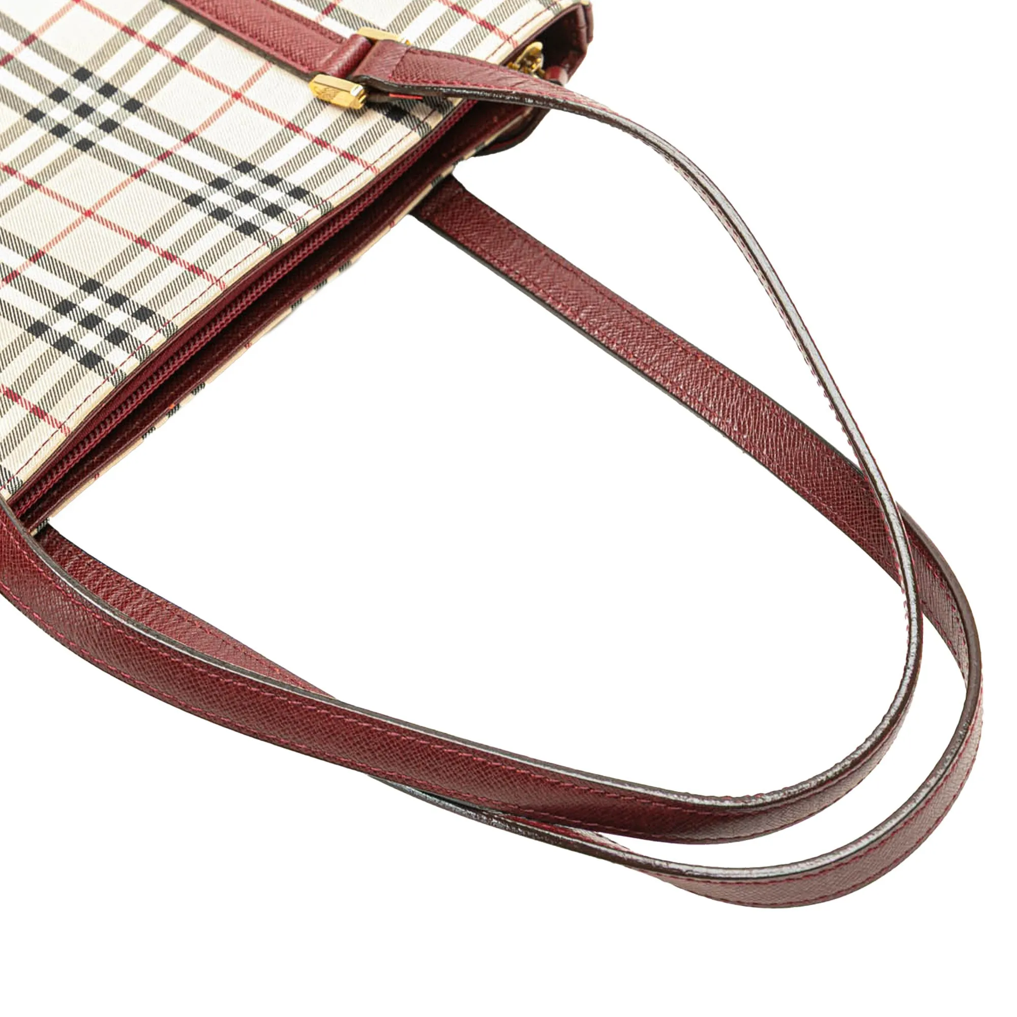 House Check Canvas Shoulder Bag