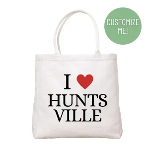 I Love Hometown Tote Bag