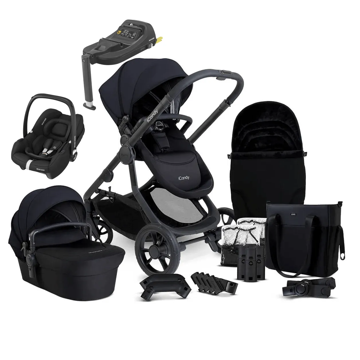 iCandy Orange 4 Cabriofix i-Size and Base Travel System - Black