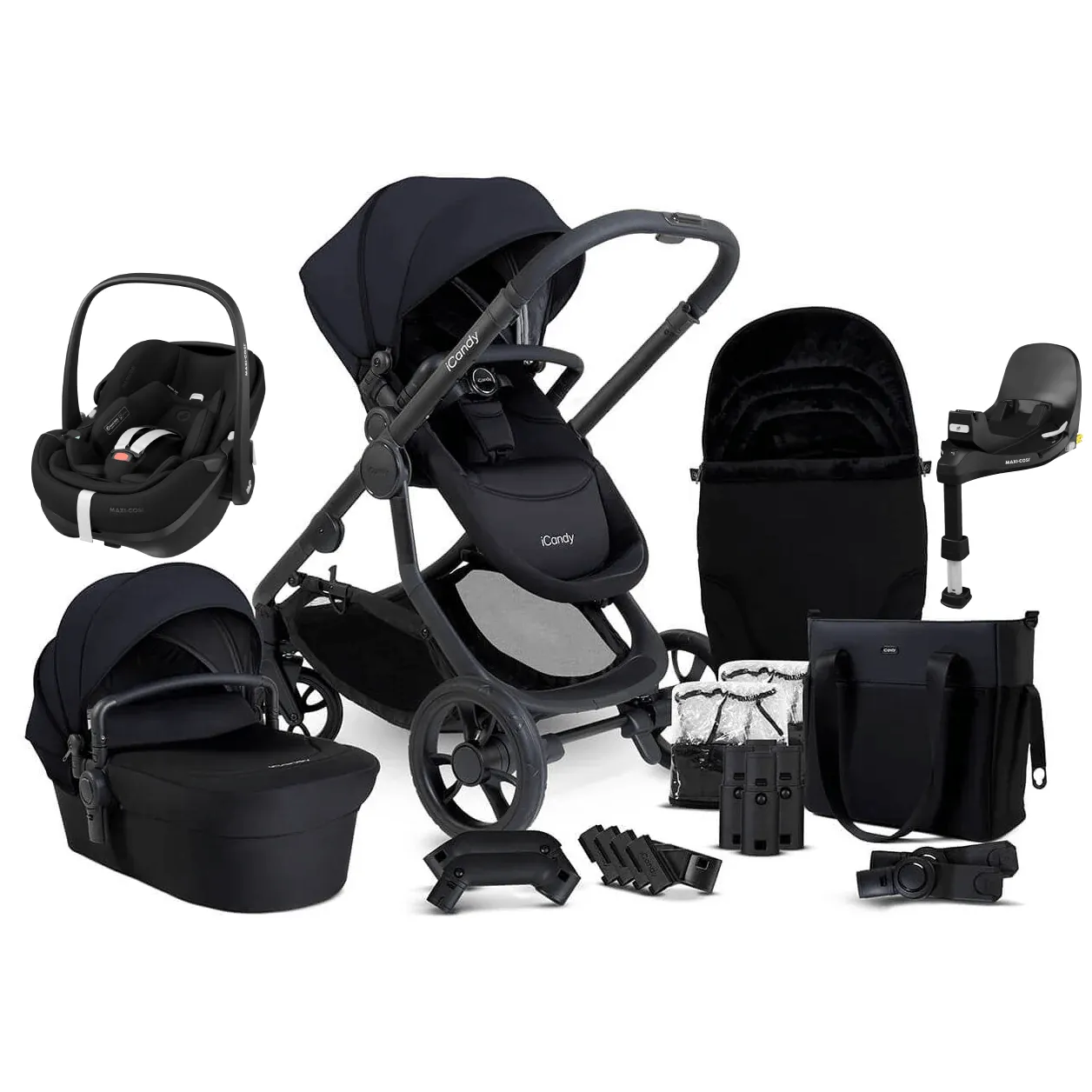 iCandy Orange 4 Pebble 360 PRO 2 Travel System - Black Edition