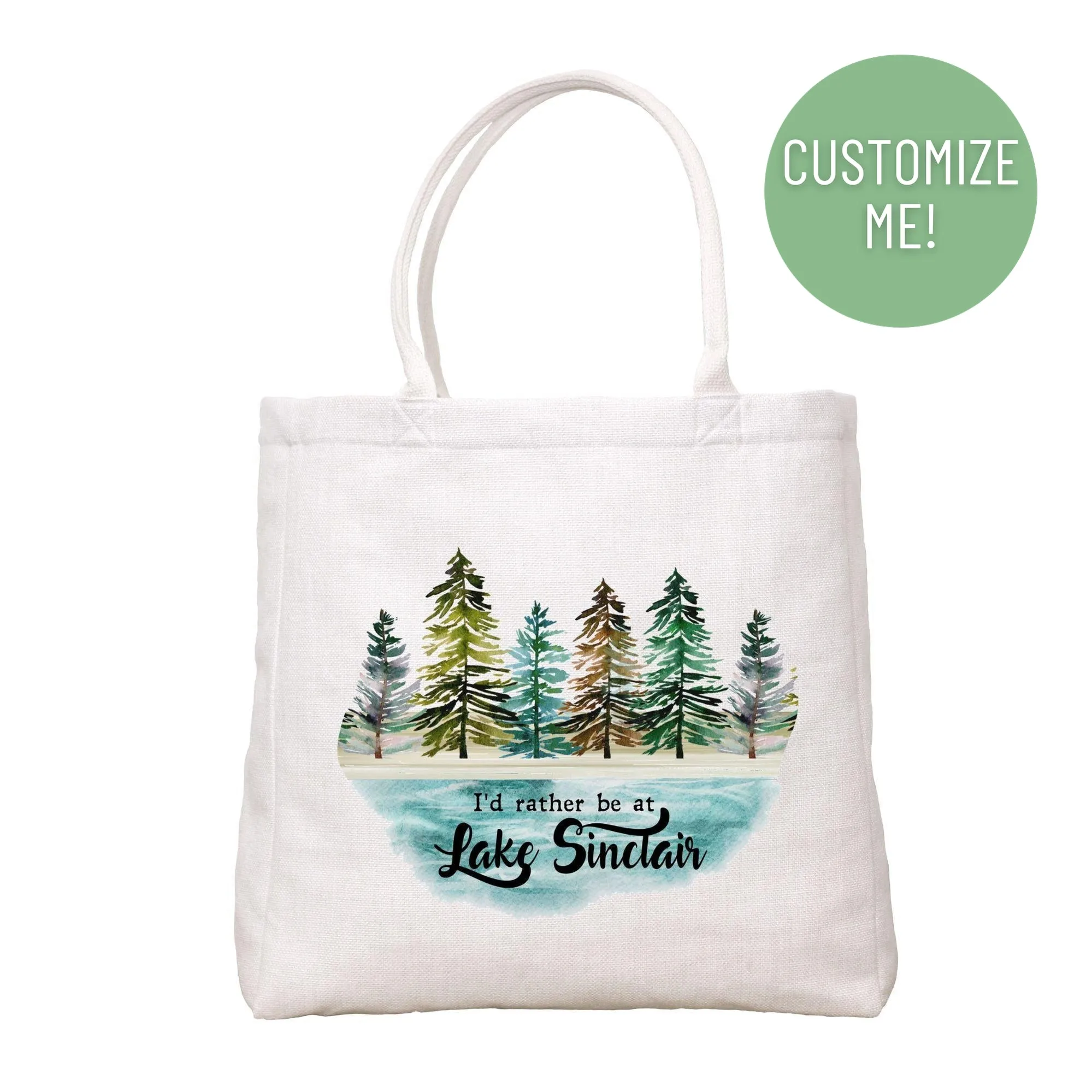 I'd Rather Be At Lake Tote Bag