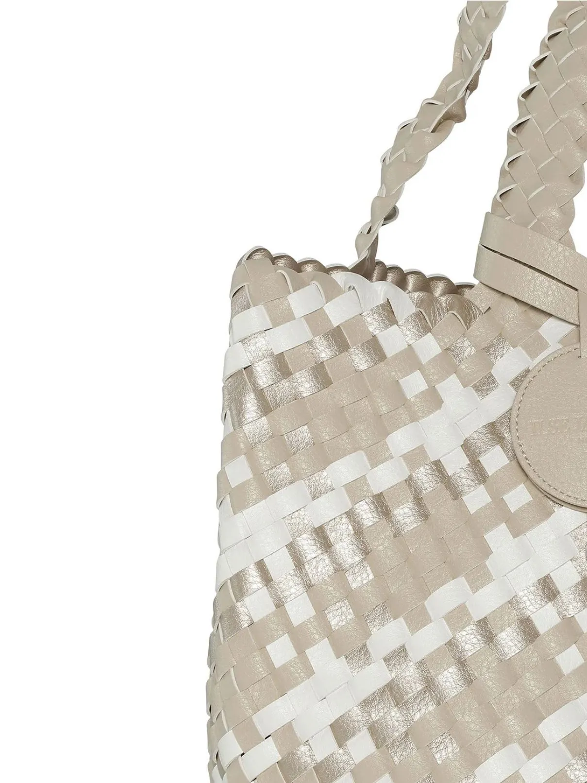 Ilse Jacobsen 08 Tote Graphics Bag in Ivory/White