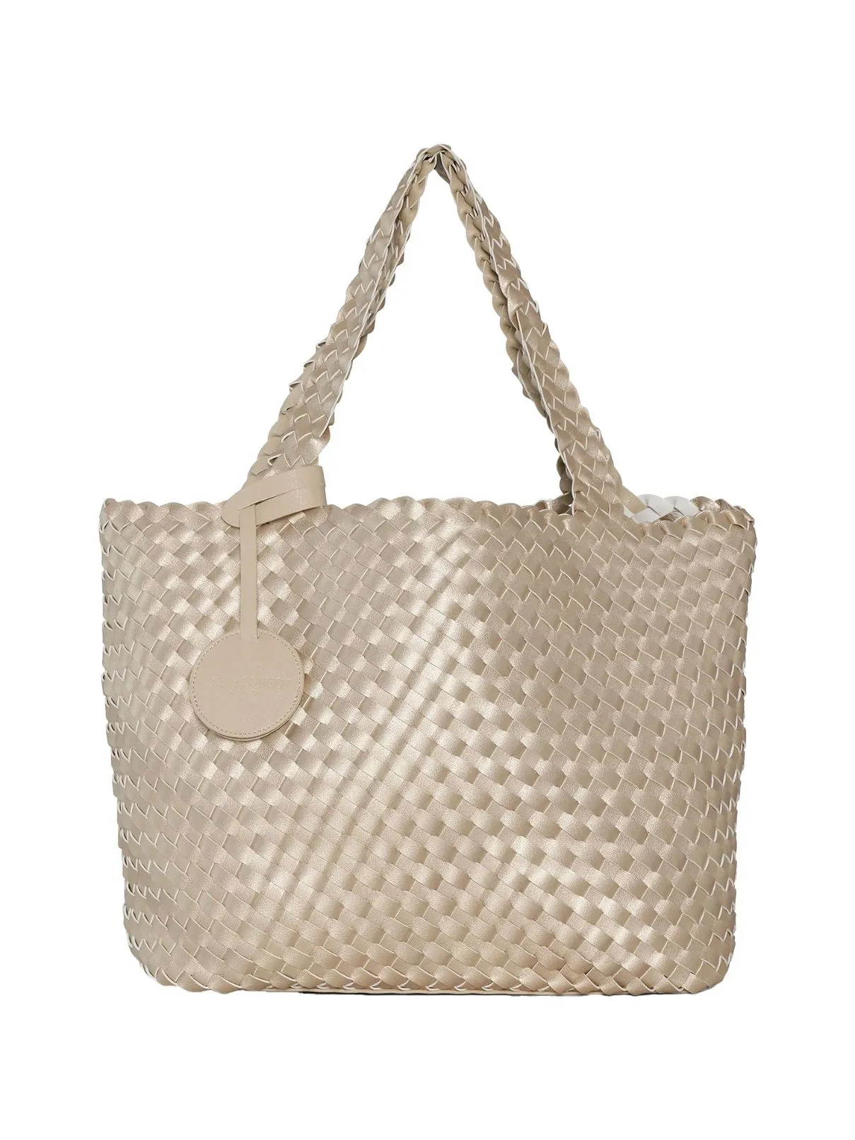 Ilse Jacobsen 08 Tote Graphics Bag in Ivory/White