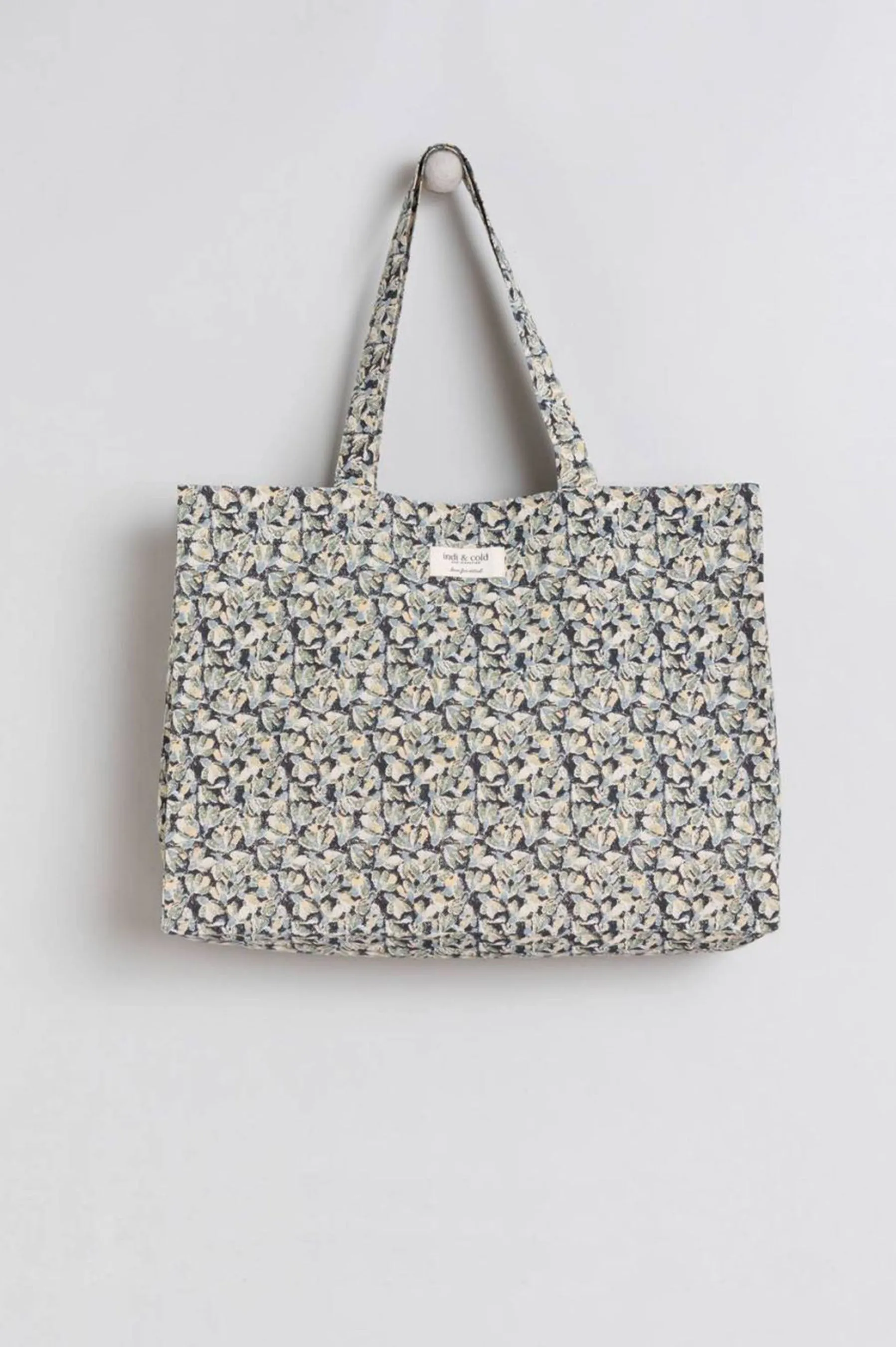Indi & Cold Floral Fabric Bag (Blue)