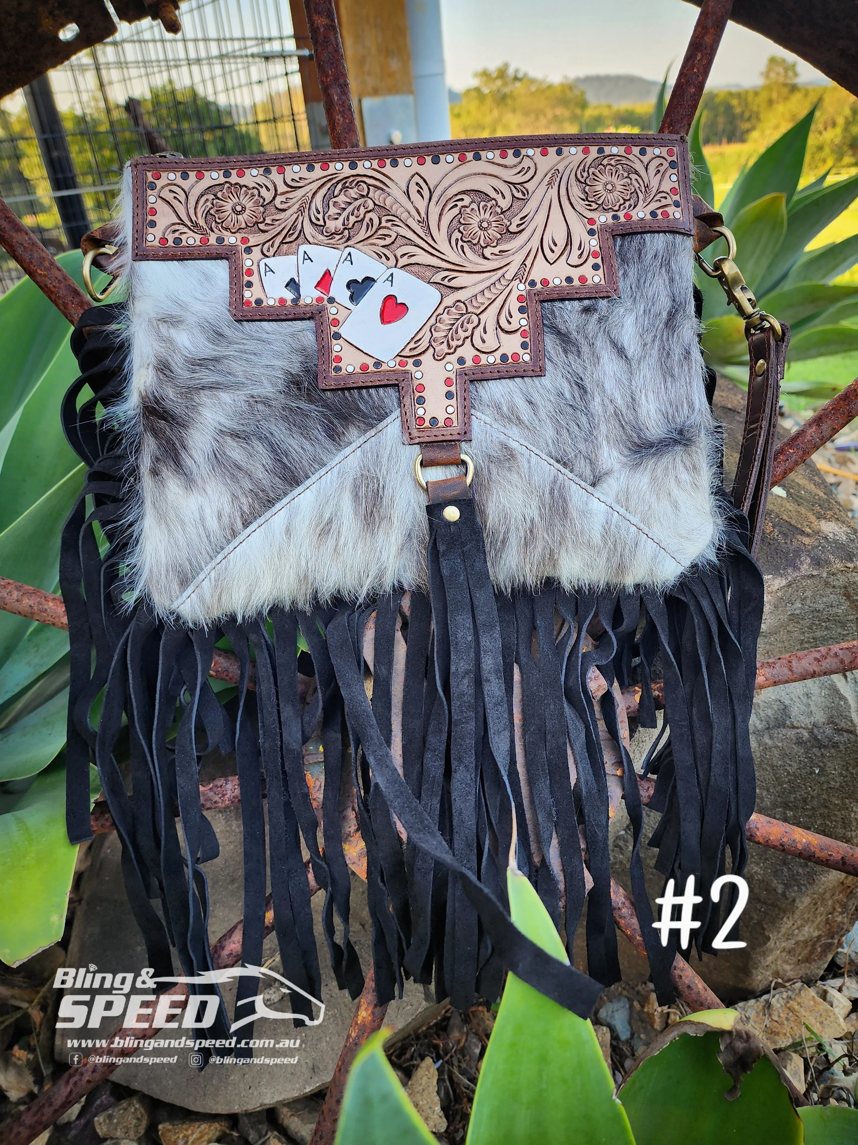 It's all Ace's Cowhide Bag