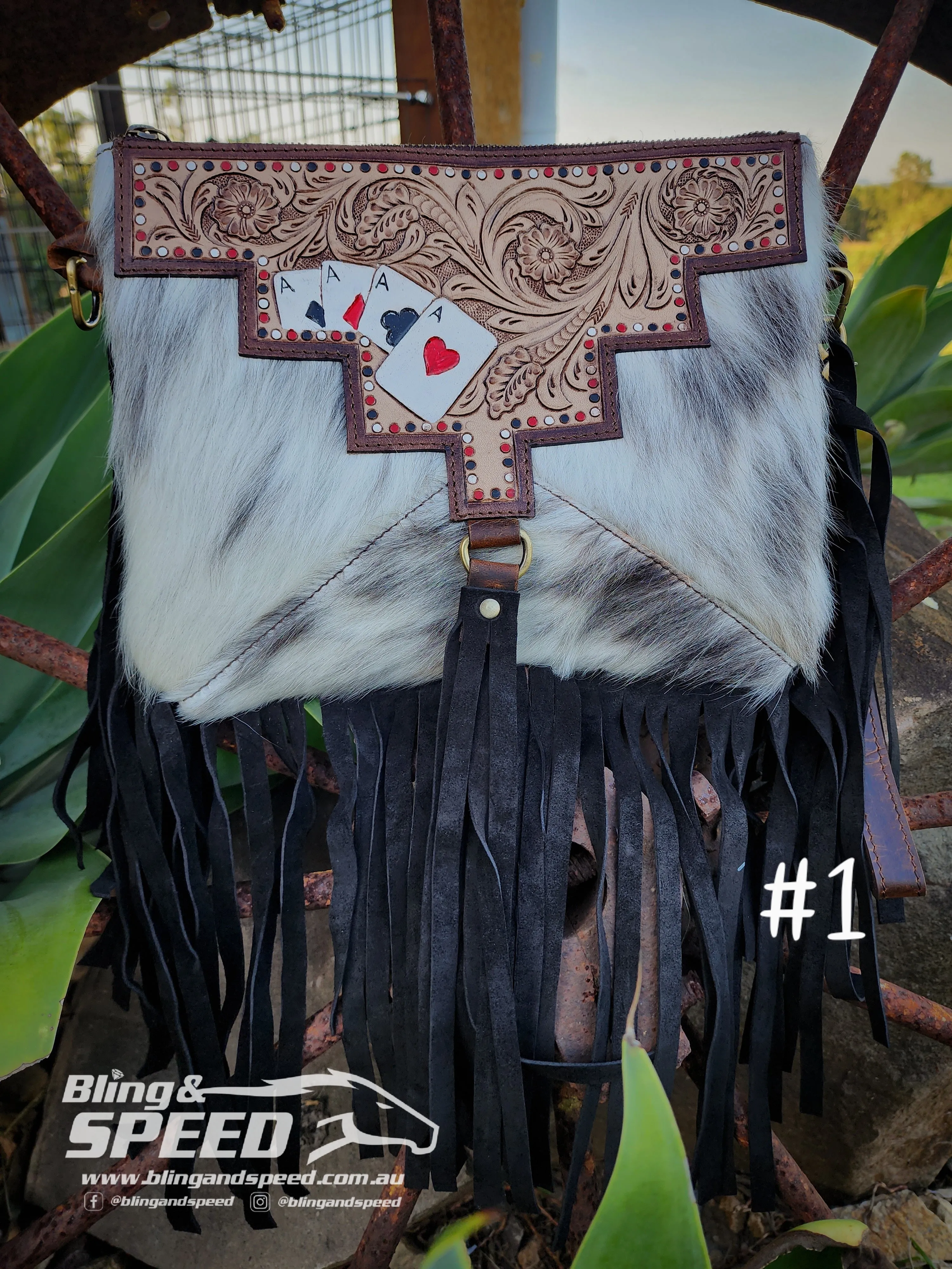 It's all Ace's Cowhide Bag