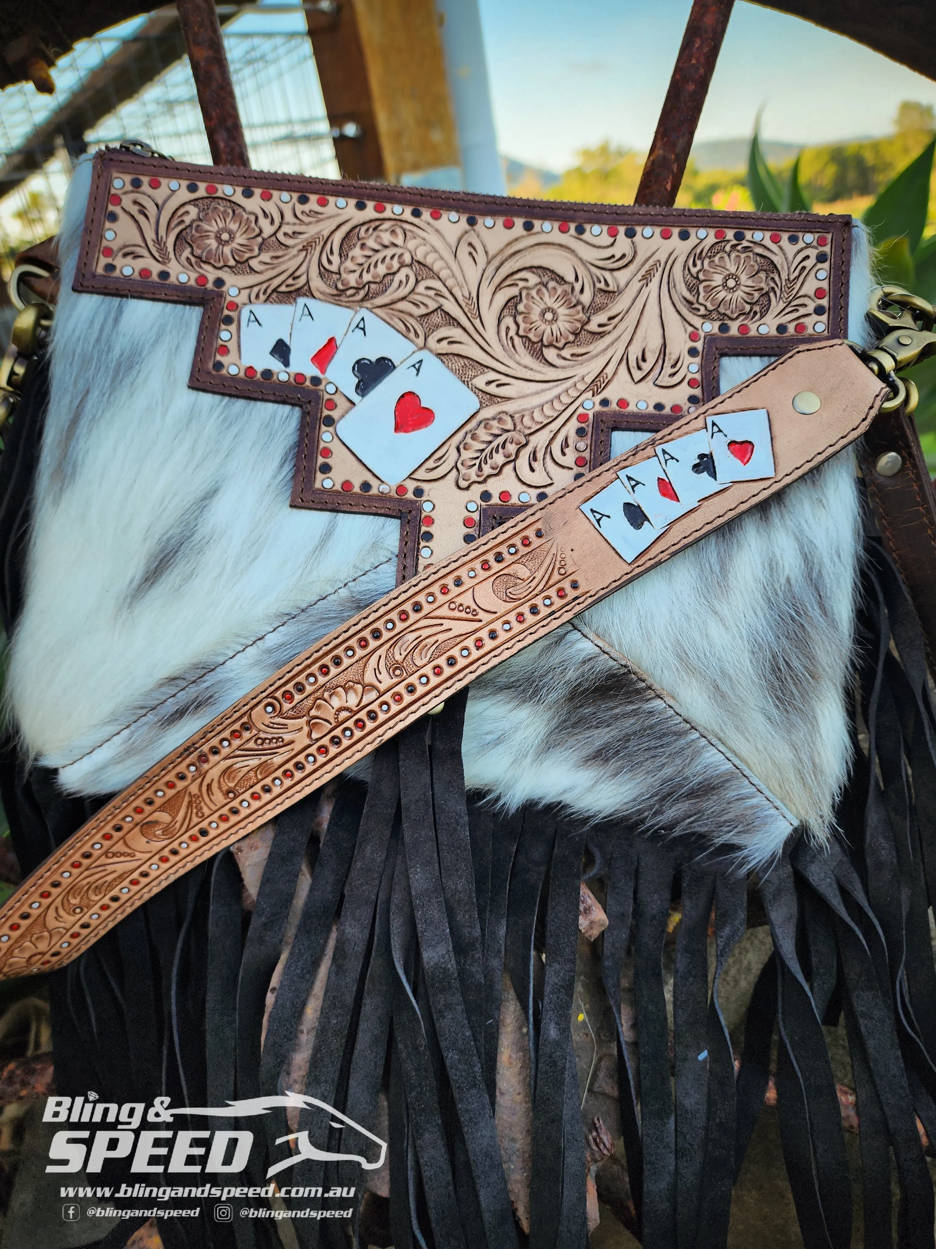 It's all Ace's Cowhide Bag