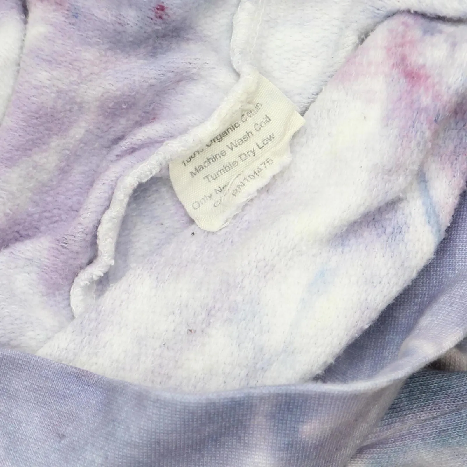 Ivory Ella Womens Tie Dye Graphic Hooded Hoodie Sweatshirt Purple Multicolor S