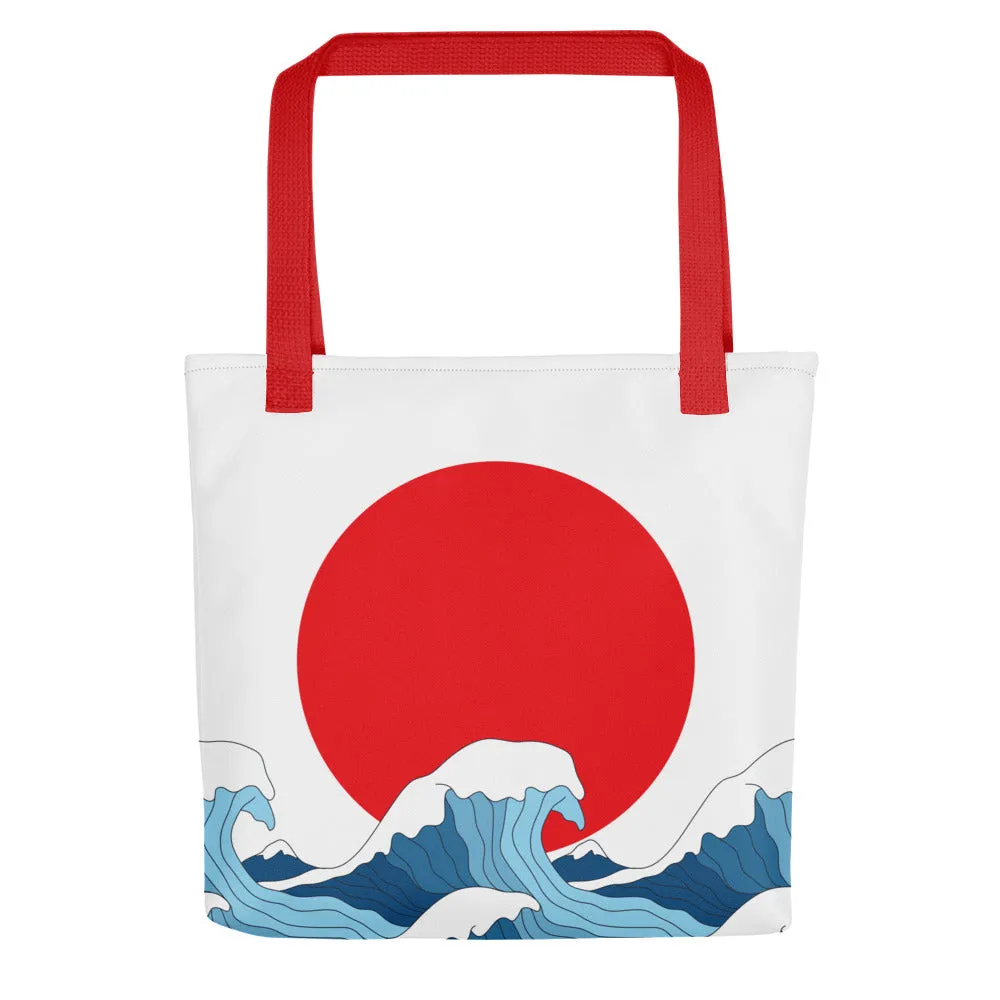 Japanese Wave - Sustainably Made Tote Bag