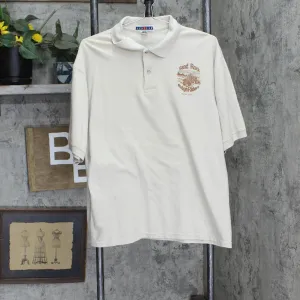 Jeezes Mens Combed Cotton Sand Rock Ridge Riders Utah Polo Shirt Sand Brown L